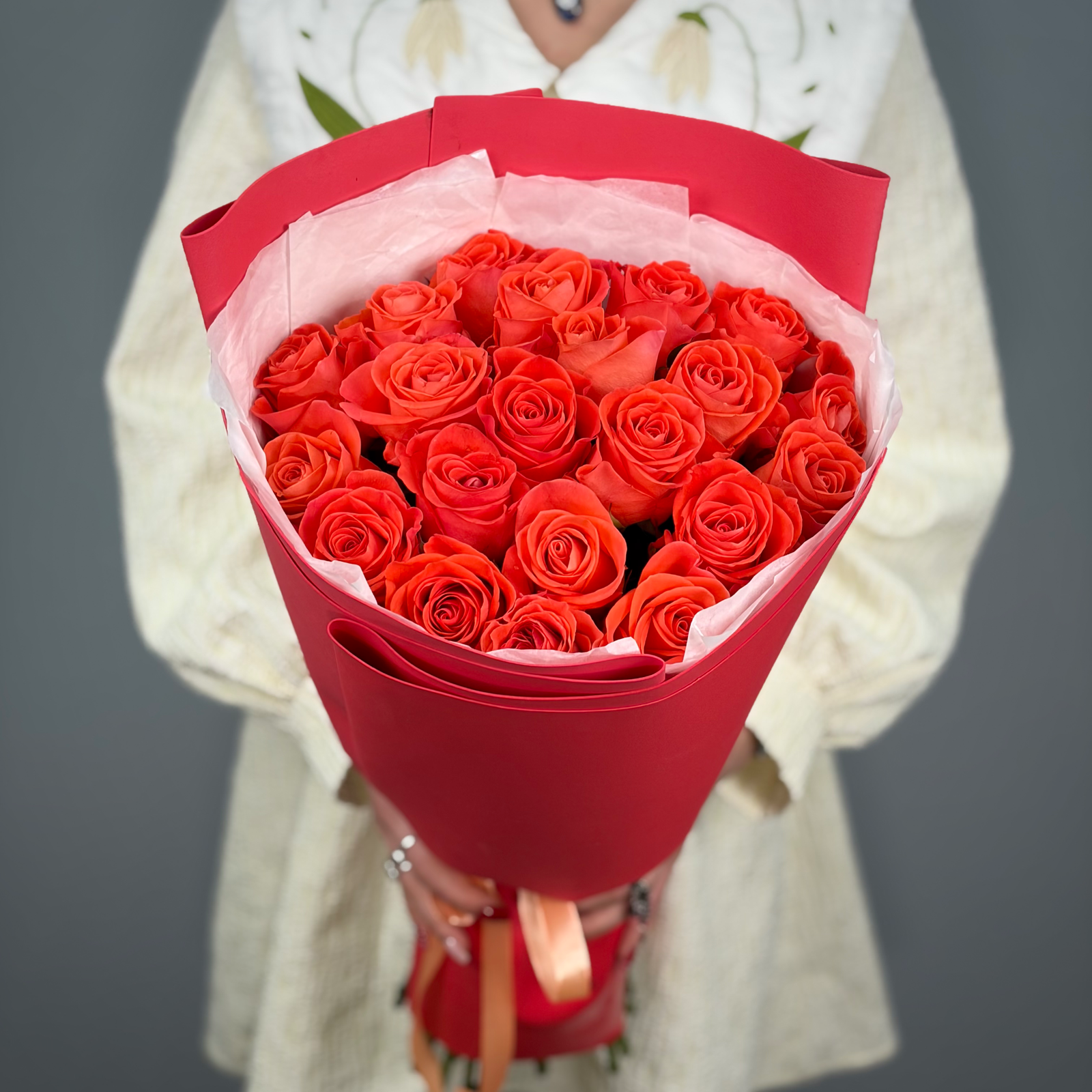 Букет из роз Вулкан чувств