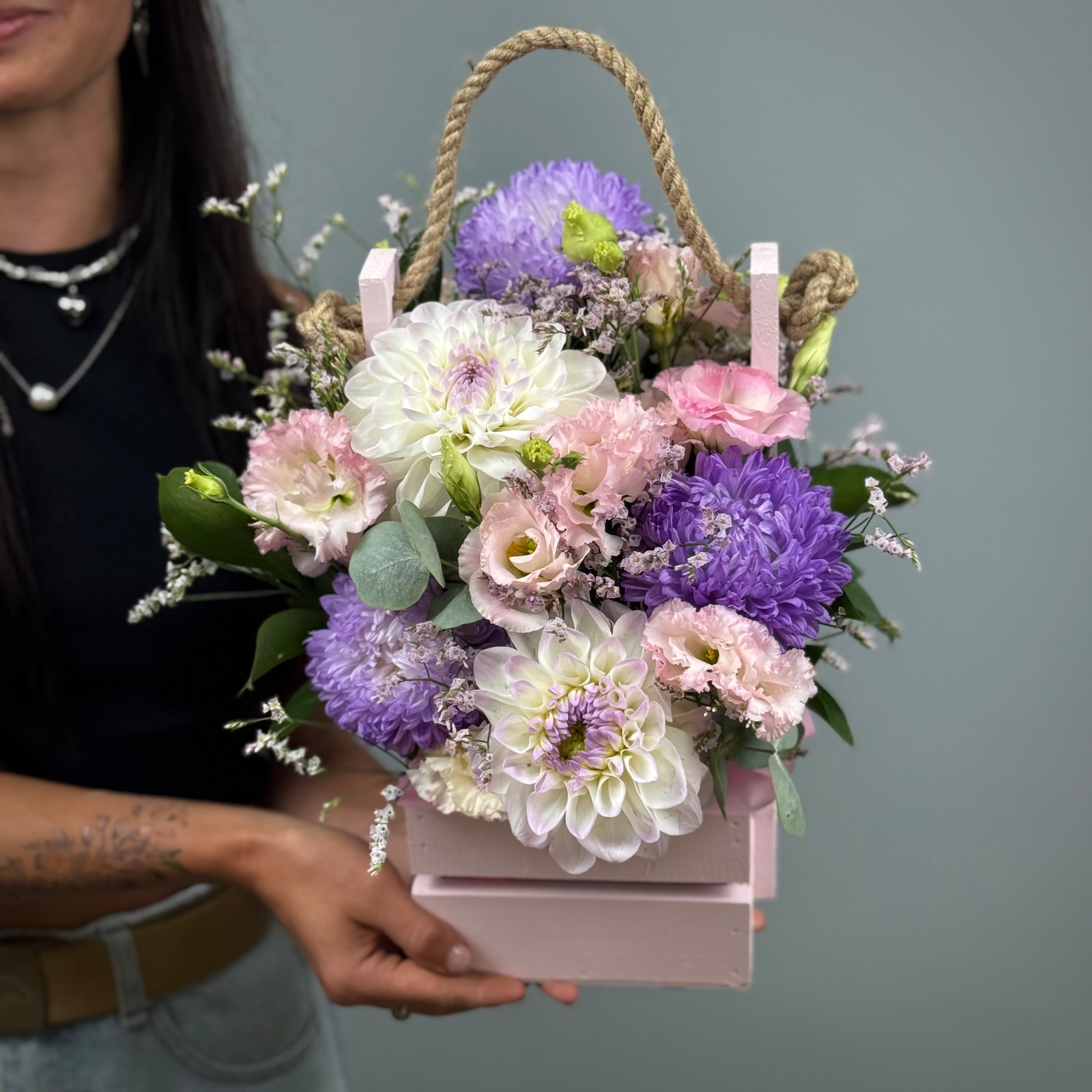 Цветы в ящике Лунный свет