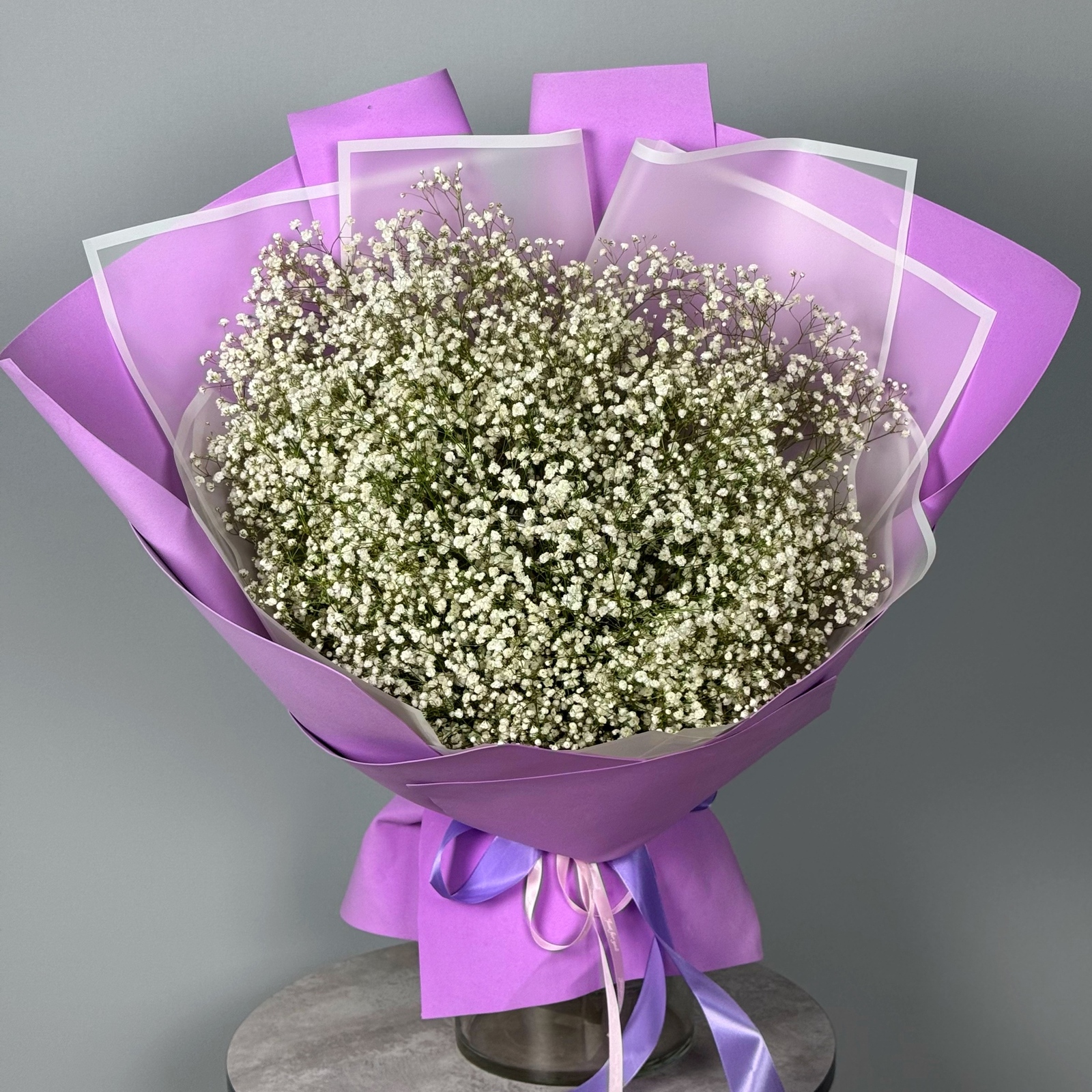 Букет из 25 белых гипсофил
