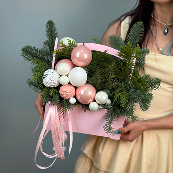 Цветы в ящике Розовый иней