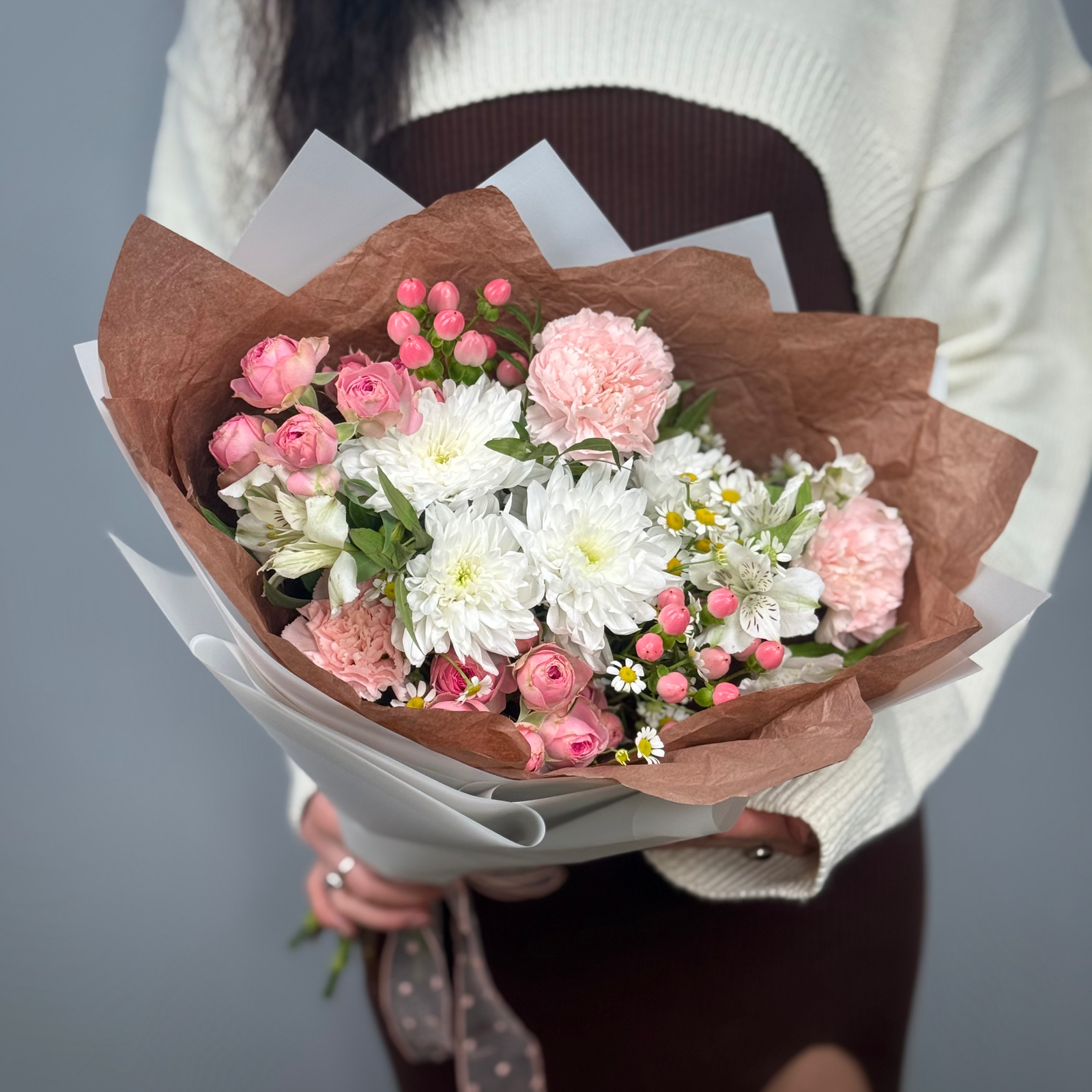 Букет Клубничное мороженое