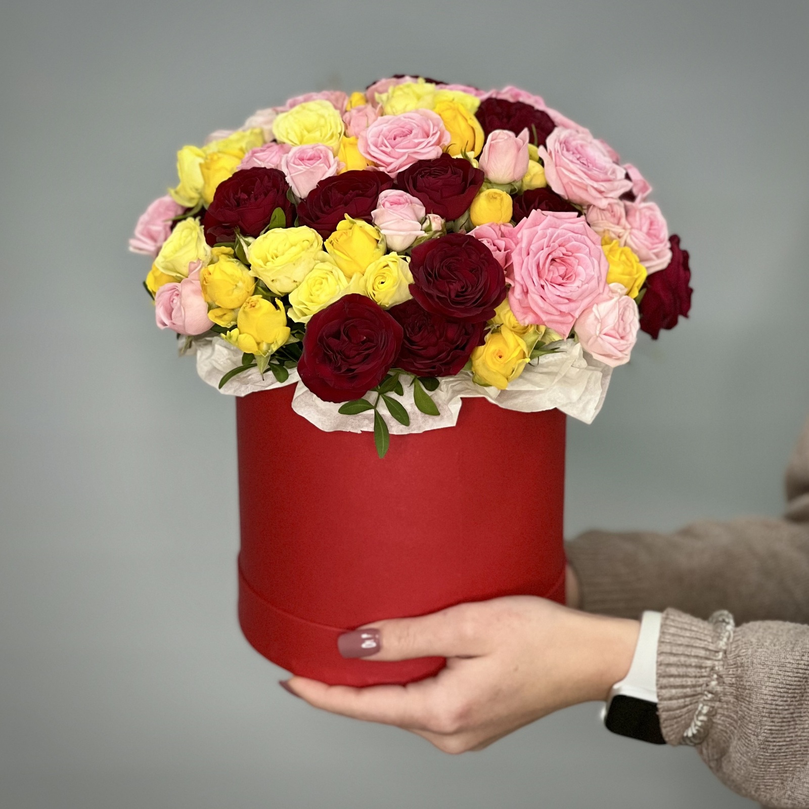 Цветы в коробке Мозайка