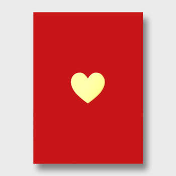 Открытка Сердце (формат А6)