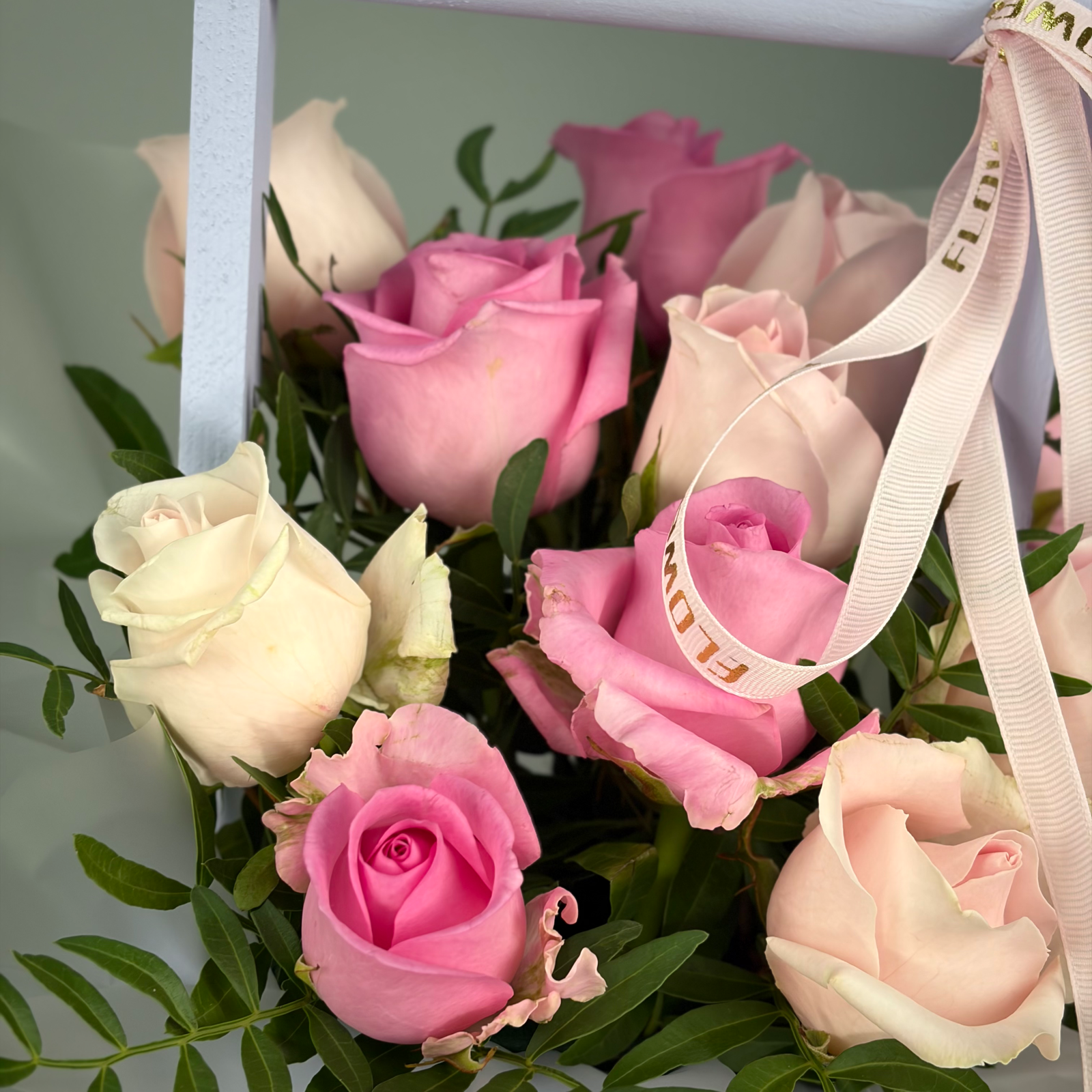 Цветы в ящике Цветочная валентинка №2