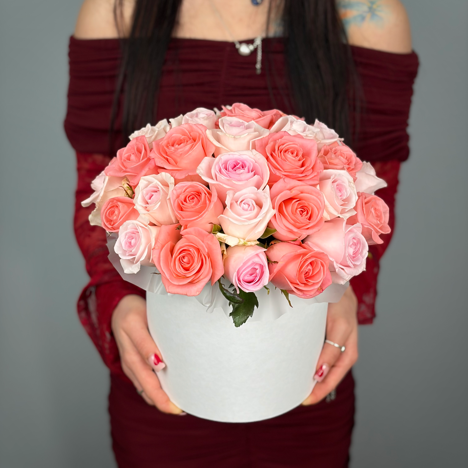 Цветы в коробке Для самой-самой