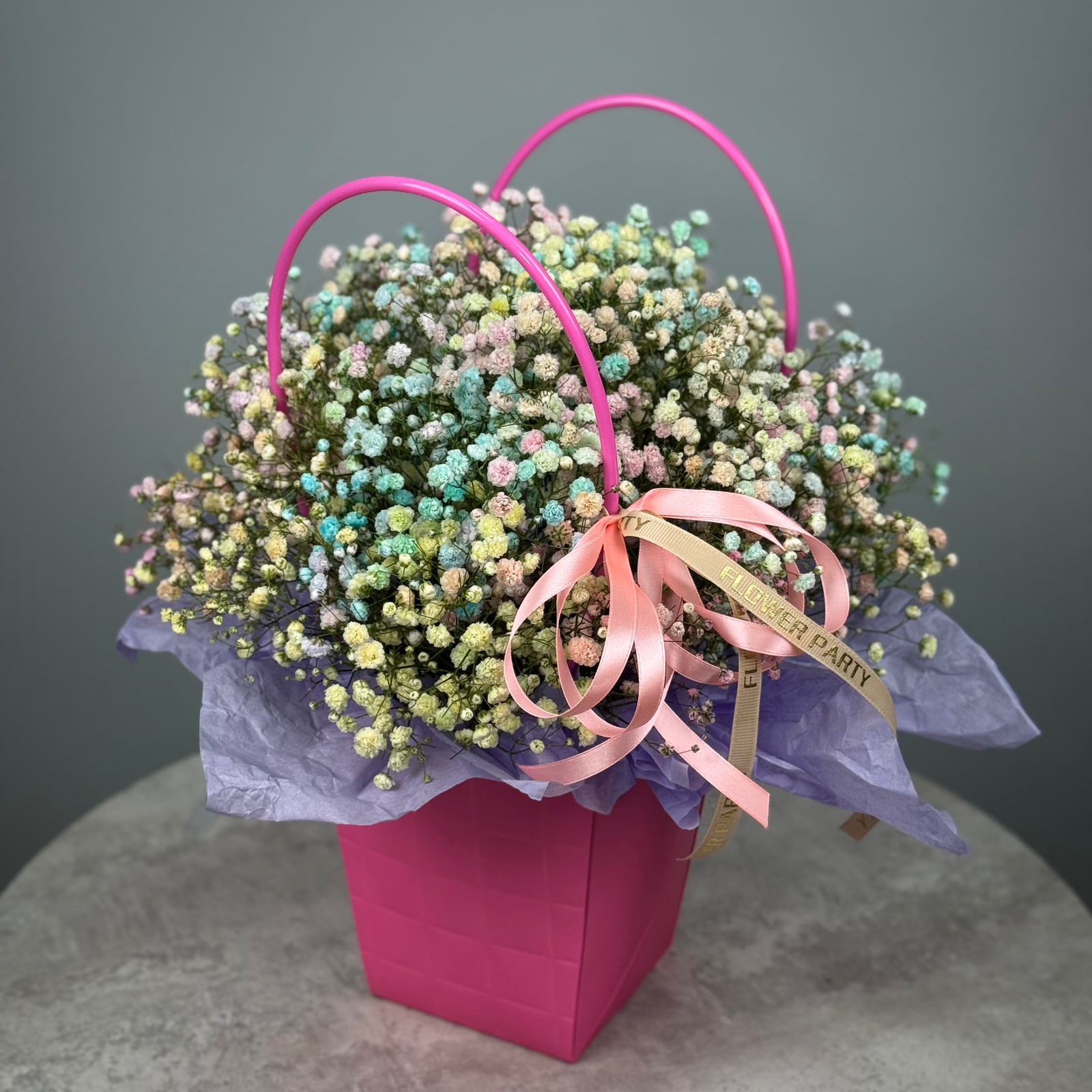 Цветы в коробке Единорог