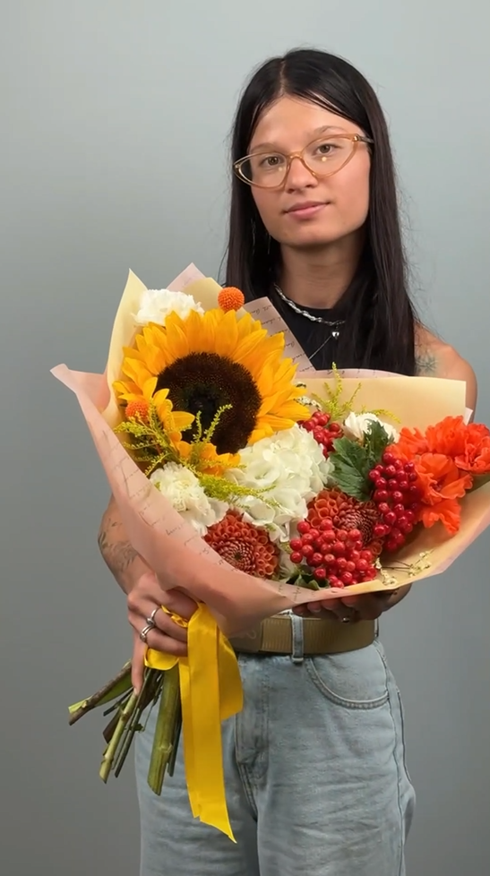 Букет Золотая симфония 