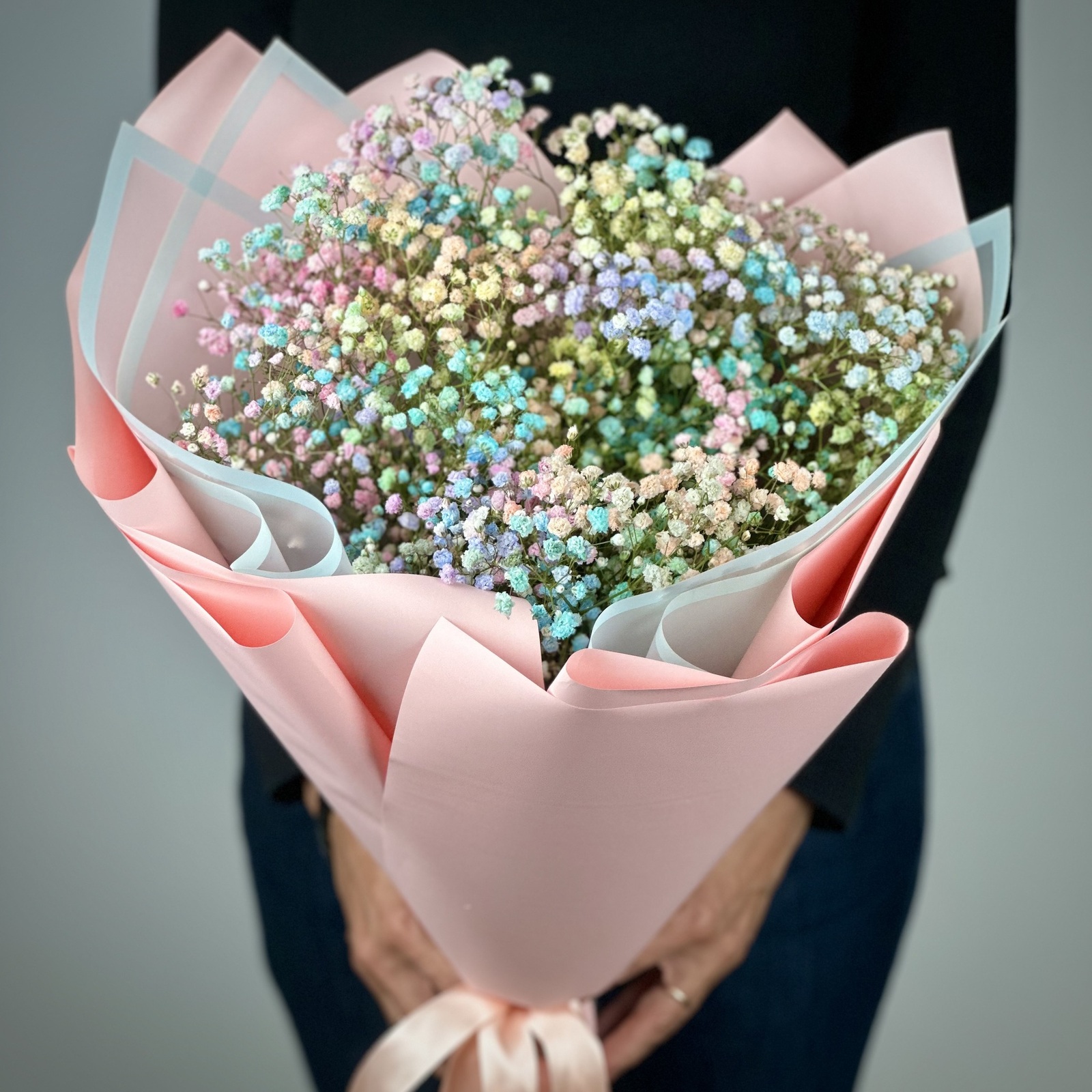 Букет из 7 цветных гипсофил