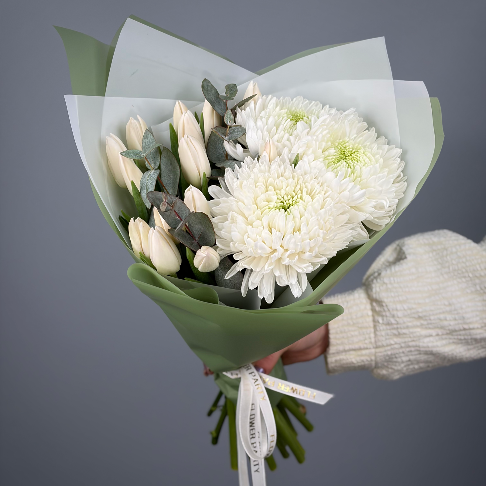 Букет Серебряная прохлада