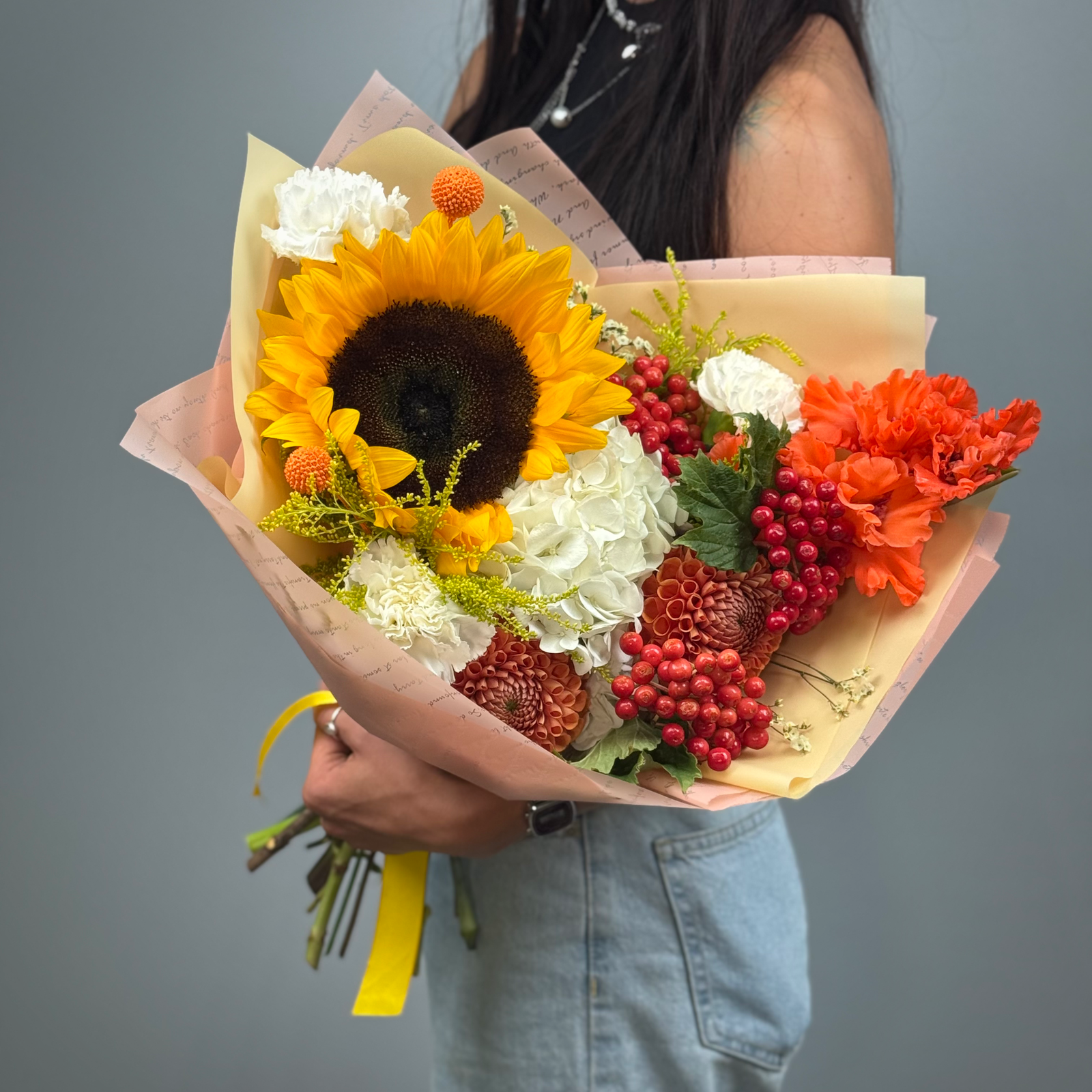 Букет Золотая симфония 