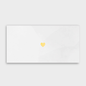 Конверт для денег "Сердечко" (белый)