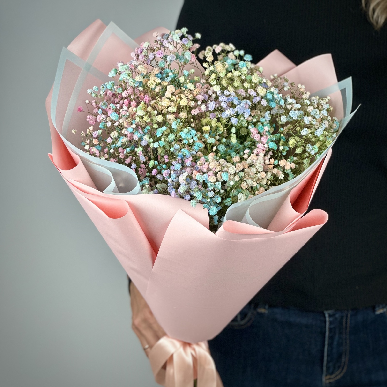 Букет из 7 цветных гипсофил