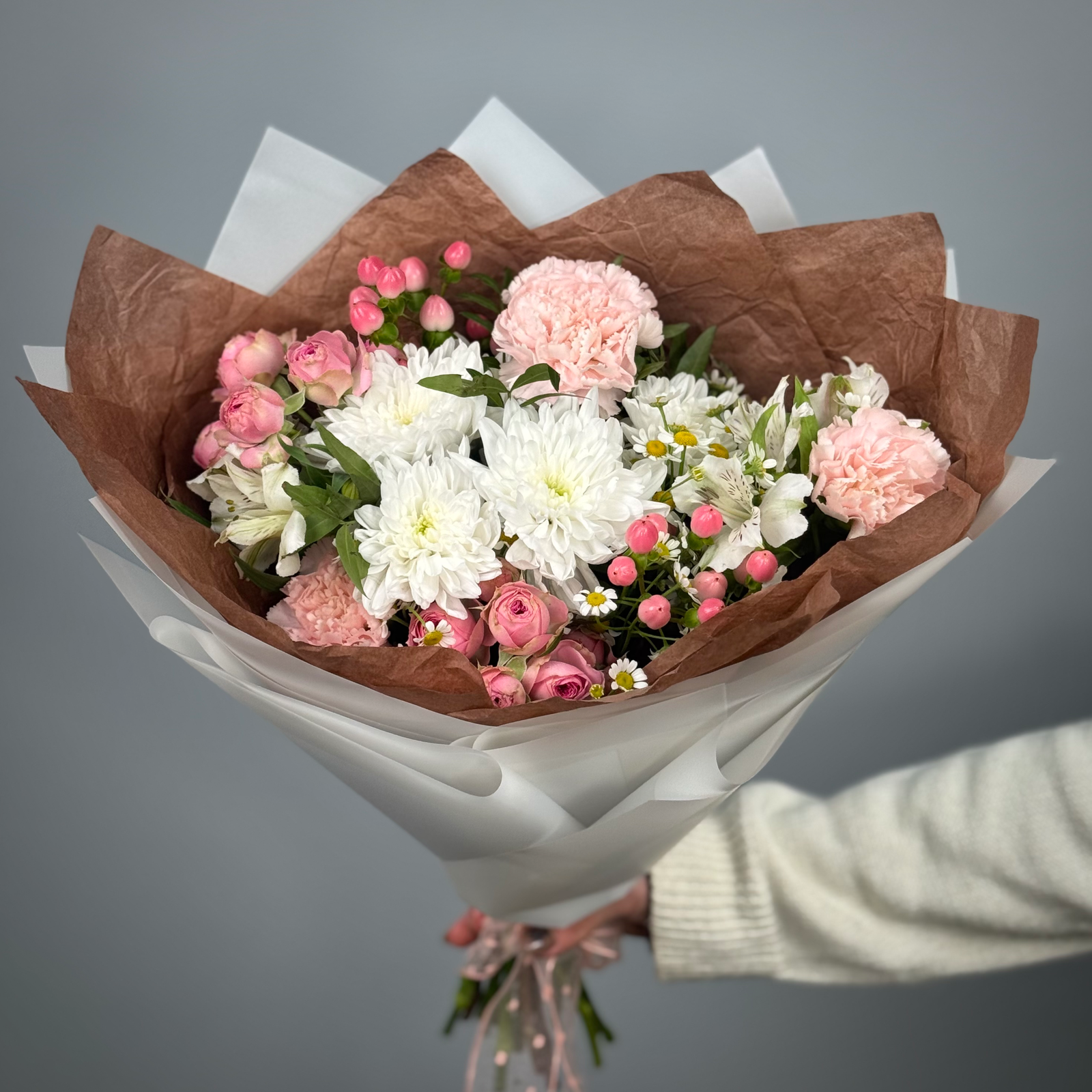 Букет Клубничное мороженое