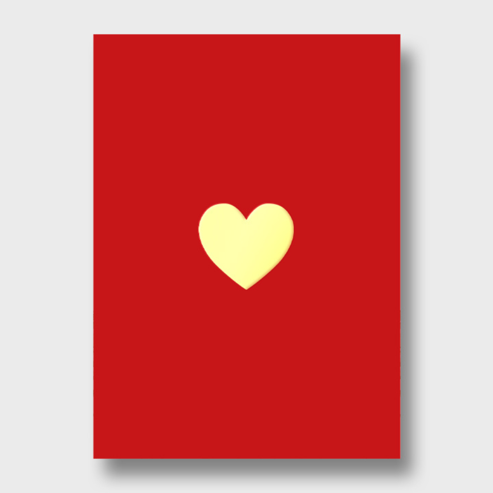 Открытка Сердце (формат А6)