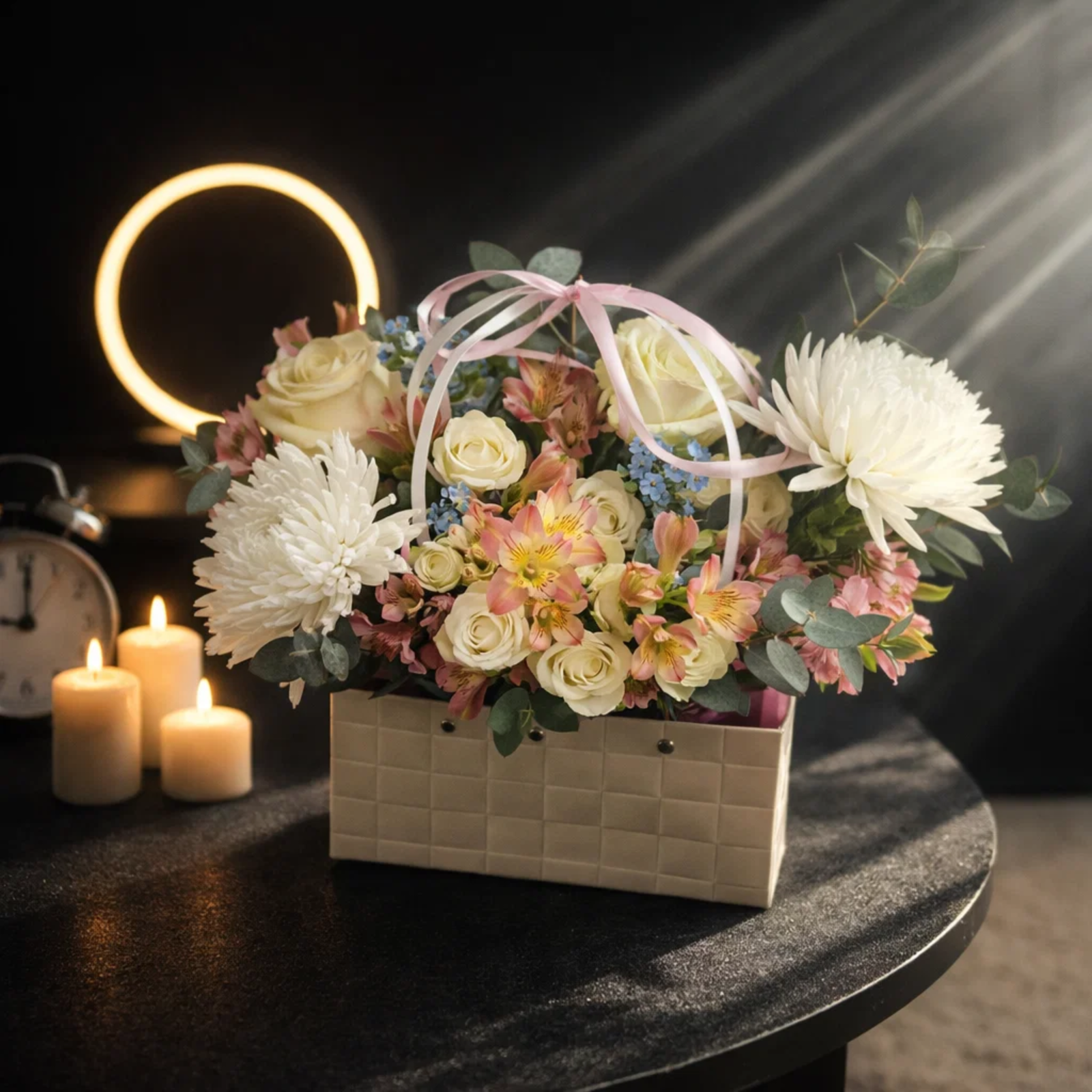 Цветы в коробке Нежный аккорд